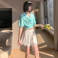 Lace Anti-slip Three-point Home Shorts Can Be Wearable Without Curling Thin Summer Insurance Pajama Pants Lace Safety Pants For Women main image 2