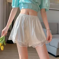 Lace Anti-slip Three-point Home Shorts Can Be Wearable Without Curling Thin Summer Insurance Pajama Pants Lace Safety Pants For Women main image 4