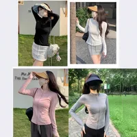 Sun Protection Clothing New Style Collar Casual Loose Ice Silk Breathable Summer Slim-fit Outdoor Sun Protection Clothing Yoga Jacket main image 3