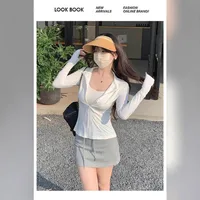 Sun Protection Clothing New Style Collar Casual Loose Ice Silk Breathable Summer Slim-fit Outdoor Sun Protection Clothing Yoga Jacket main image 4