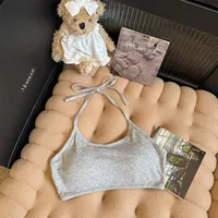 Sunscreen Shirt Suit Hot Girl Sexy Beautiful Back Two-piece Set With Chest Pad Outer Wear Inner T-shirt Base Shirt Outer Wear sku image 9