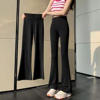 Shark Pants Flared Pants Women's Outer Wear Leggings High Waist Slim-Fit Slim-Fit Hip Tucking Spring And Autumn Yoga Horseshoe Pants main image 1