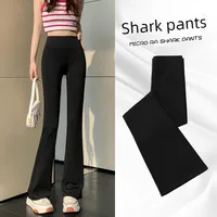Shark Pants Flared Pants Women's Outer Wear Leggings High Waist Slim-Fit Slim-Fit Hip Tucking Spring And Autumn Yoga Horseshoe Pants main image 2