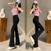 Shark Pants Flared Pants Women's Outer Wear Leggings High Waist Slim-Fit Slim-Fit Hip Tucking Spring And Autumn Yoga Horseshoe Pants main image 3