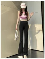 Shark Pants Flared Pants Women's Outer Wear Leggings High Waist Slim-Fit Slim-Fit Hip Tucking Spring And Autumn Yoga Horseshoe Pants sku image 2