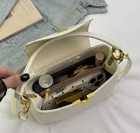 Foreign Trade New Patent Leather Fashion All-match Letter Bucket Bag Fashionable Handbag Large Capacity Single Shoulder Crossbody Bag main image 5