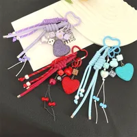 Hot-selling Full Diamond Heart Keychain Pendant Backpack Pendant Accessories Car Key Pendant Fashion Accessories main image 2