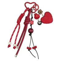 Hot-selling Full Diamond Heart Keychain Pendant Backpack Pendant Accessories Car Key Pendant Fashion Accessories main image 5