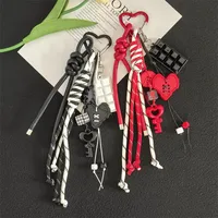 Creative Acrylic Love Braided Rope Lady Bag Key Chain Pendant Student Bag Key Chain Pendant Gift main image 4