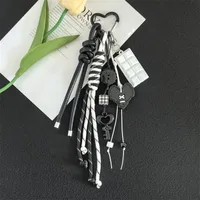 Creative Acrylic Love Braided Rope Lady Bag Key Chain Pendant Student Bag Key Chain Pendant Gift sku image 4