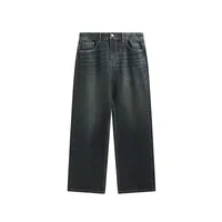 INF Men's Retro Coated Wide Leg Jeans 024 Spring And Summer New Trendy Brand Cat Must Do Old Loose Straight Pants main image 2