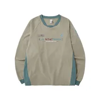 INF Men's | Retro Sports Stitching Long T-shirt  Fall/Winter New Fashion Brand American Stitching Design Leisure Long T sku image 2
