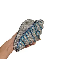 Heavy Industry Shiny Diamond-encrusted Pearl Conch Shell Acrylic Bag Seaside Casual Holiday Crossbody Bag main image 5