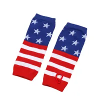 Children's Stars And Stripes Long Socks  Five-pointed Star Socks Gloves American Independence Day Flag Socks Children's Suit main image 4