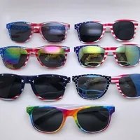 Sunglasses  Rice Nails Flag Glasses Ball Party American Flag Sunglasses Independence Day UV400 main image 1