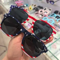 Sunglasses  Rice Nails Flag Glasses Ball Party American Flag Sunglasses Independence Day UV400 main image 2