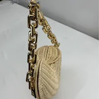 New Rattan Bag Conch Hand-woven Shell Bag Retro Trendy Shoulder Bag  Fashion Handbag main image 2