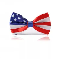 Men's Printed Bow Tie Flag US Dollar Independence Day National Gentleman British Suit Bow Factory Wholesale sku image 1