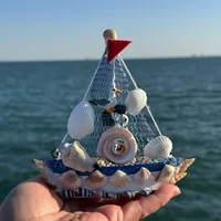 Free Shipping Shell Boat Mediterranean Sailing Model Ornaments Smooth Sailing Gifts Special Crafts Tourism Commemoration main image 1