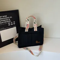 Tote Bag New New-style Casual Handbag Simple All-match Student Class Commuter Shoulder Crossbody Bag For Women sku image 1