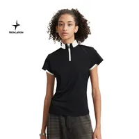 Jie Zhan Women's Wear | Zipper T-shirt  Spring/Summer New Lightweight Cool Golf Tennis Commuter Stitching Short Sleeve main image 2