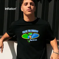 Jie Zhan Men's Wear | COOLMAX Creative Track And Field Printed T-shirt  Spring/Summer New American Street Quick-drying Short Sleeve main image 2