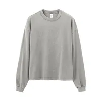 Jie Zhan Men's Wear | Dune Boxy Long T-shirt 25 Spring/Summer American Retro Tide Brand Pure Cotton 270G Washed Old Long Sleeve sku image 3