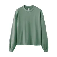 Jie Zhan Men's Wear | Dune Boxy Long T-shirt 25 Spring/Summer American Retro Tide Brand Pure Cotton 270G Washed Old Long Sleeve sku image 5