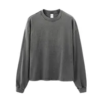 Jie Zhan Men's Wear | Dune Boxy Long T-shirt 25 Spring/Summer American Retro Tide Brand Pure Cotton 270G Washed Old Long Sleeve sku image 11
