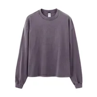 Jie Zhan Men's Wear | Dune Boxy Long T-shirt 25 Spring/Summer American Retro Tide Brand Pure Cotton 270G Washed Old Long Sleeve sku image 19