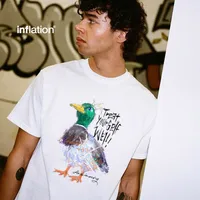 Jie Zhan Men's Wear | Graffiti Mallard T-shirt  Spring And Summer New Street Tide Brand Leisure Animal Printed Short Sleeve Men main image 1