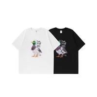 Jie Zhan Men's Wear | Graffiti Mallard T-shirt  Spring And Summer New Street Tide Brand Leisure Animal Printed Short Sleeve Men main image 4