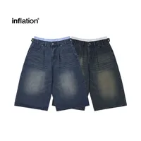 Jie Zhan Men's Wear | Fake Two-piece Seven-point Wash Jeans  Spring/Summer New American Street Casual Shorts Men main image 4