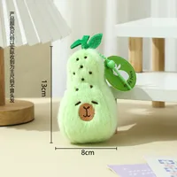 Internet Red Apple Capybara Doll Plush Keychain Banana Capibala Pendant Catch Doll Machine Doll Small Gift sku image 4