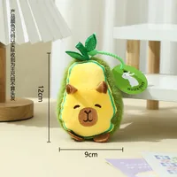 Internet Red Apple Capybara Doll Plush Keychain Banana Capibala Pendant Catch Doll Machine Doll Small Gift sku image 7
