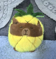 Internet Red Apple Capybara Doll Plush Keychain Banana Capibala Pendant Catch Doll Machine Doll Small Gift sku image 9