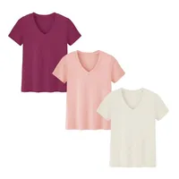 Short-sleeved Loose Split Top Three-piece T-shirt Combination Summer New Solid Color Women's Clothing main image 2
