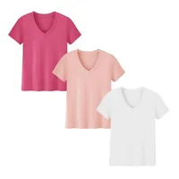 Short-sleeved Loose Split Top Three-piece T-shirt Combination Summer New Solid Color Women's Clothing main image 3