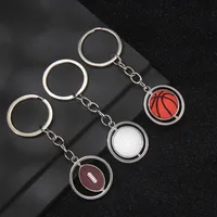 1 Piece Sport Style Baseball Rugby Basketball PVC Alloy Iron Keychain main image 5