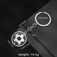 1 Piece Sport Style Baseball Rugby Basketball PVC Alloy Iron Keychain sku image 1