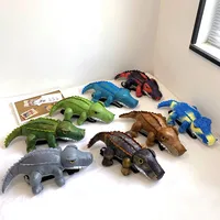 Kid'S Pu Leather Animal Crocodile Streetwear Oval Zipper Functional Backpack main image 2