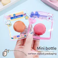 Cartoon Mini Cute Universal Self-sealing Bag Transparent Snack Cookie Toy Storage Bag  Gift Gift Bag main image 2