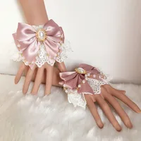 Flower Wedding Lolita Hand Sleeve Lolita Soft Girl Double Hand Sleeve New Girl Tea Party Sweet Hand Jewelry Multicolor main image 3