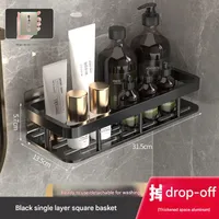 Toilet Wall-mounted Punch-free Toilet Bath Toilet Washstand Wall Storage Shelf Bathroom Storage Rack sku image 1