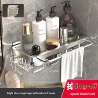 Toilet Wall-mounted Punch-free Toilet Bath Toilet Washstand Wall Storage Shelf Bathroom Storage Rack sku image 15