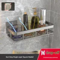 Toilet Wall-mounted Punch-free Toilet Bath Toilet Washstand Wall Storage Shelf Bathroom Storage Rack sku image 4