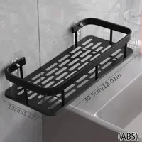 Toilet Wall-mounted Punch-free Toilet Bath Toilet Washstand Wall Storage Shelf Bathroom Storage Rack sku image 2