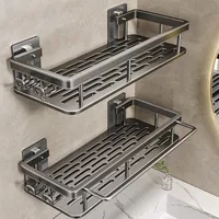 Toilet Wall-mounted Punch-free Toilet Bath Toilet Washstand Wall Storage Shelf Bathroom Storage Rack sku image 19