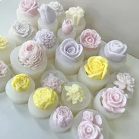 Jiahuimei Flower Aromatherapy Candle Silicone Mold DIY Petal Expanding Stone Handmade Soap Gypsum Gum Dropping Grinding Tool main image 4