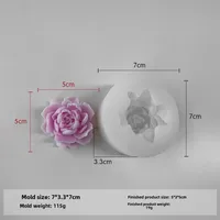 Jiahuimei Flower Aromatherapy Candle Silicone Mold DIY Petal Expanding Stone Handmade Soap Gypsum Gum Dropping Grinding Tool sku image 41